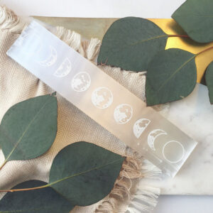 "Moon Phase" Selenite Crystal