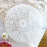 "Zodiac" Round Selenite